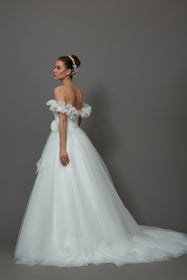 Load image into Gallery viewer, a kesim gelinlik modeli evaze gelinlik modeli