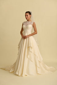 Load image into Gallery viewer, Romantik tasarımı, zarif dantel detayları ve modern çizgileriyle her gelin için özel olarak tasarlanmış A kesim, prenses ve balık model gelinlik koleksiyonu.