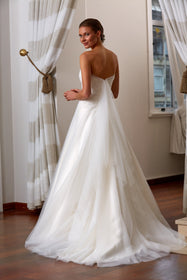 Load image into Gallery viewer, a-kesim-straplez-gelinlik