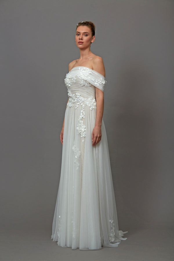 bohem gelinlik modeli
