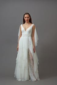 Load image into Gallery viewer, helen gelinlik modeli bohem gelinlik modeli
