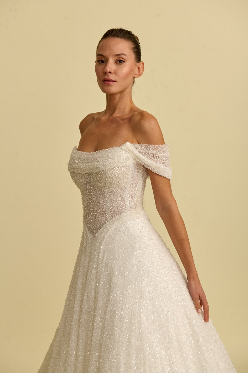 Romantik tasarımı, zarif dantel detayları ve modern çizgileriyle her gelin için özel olarak tasarlanmış A kesim, prenses ve balık model gelinlik koleksiyonu.