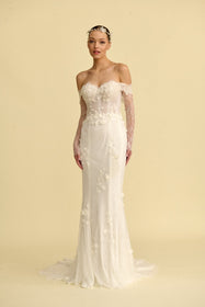 Load image into Gallery viewer, Romantik tasarımı, zarif dantel detayları ve modern çizgileriyle her gelin için özel olarak tasarlanmış A kesim, prenses ve balık model gelinlik koleksiyonu.
