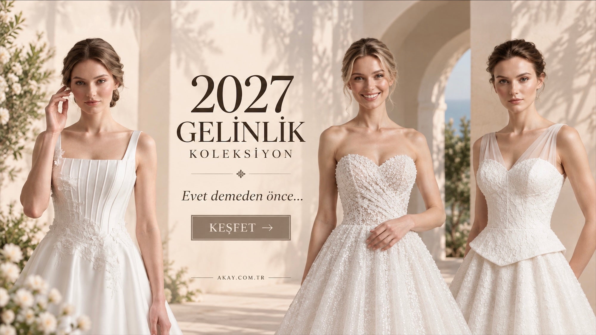 AKAY 2027 gelinlik koleksiyonu banner